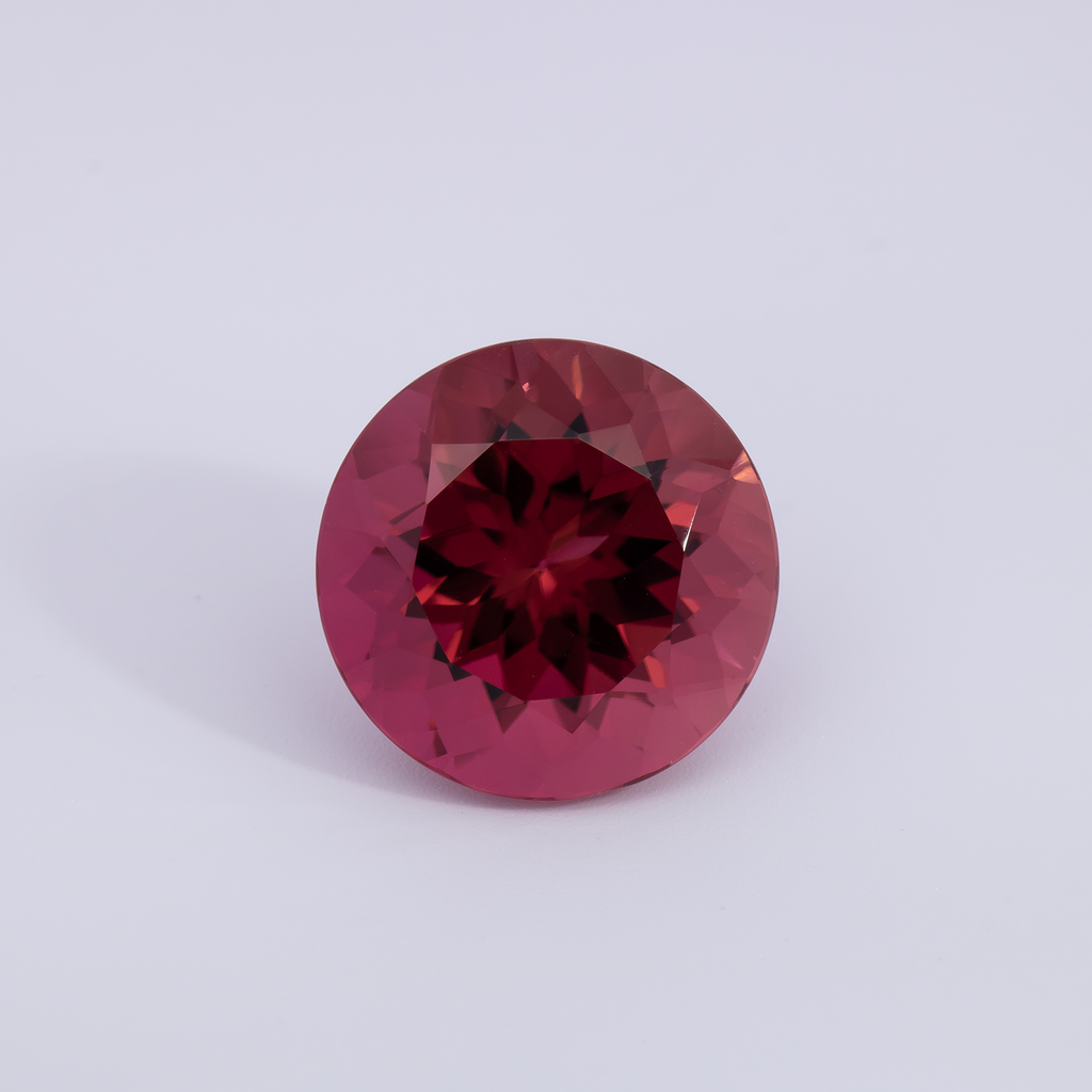 Tourmaline - red, round, 14.2x14.2 mm, 11.00 ct, No. TR991066
