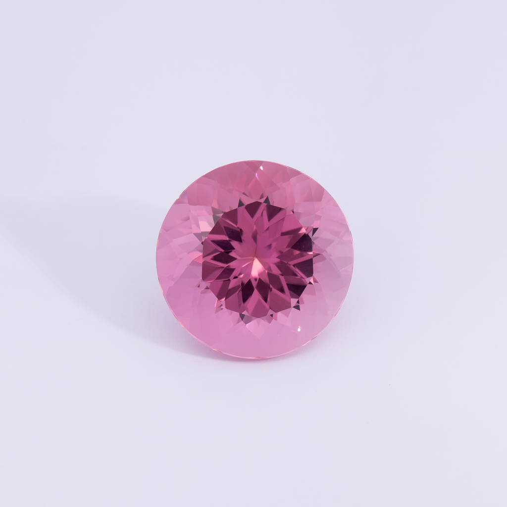 Tourmaline - light pink, round, 14x14 mm, 10.59 ct, No. TR991067