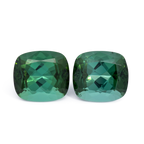 Tourmaline Pair - green, cushion, 10x9 mm, 8.13 ct, No. TR991071
