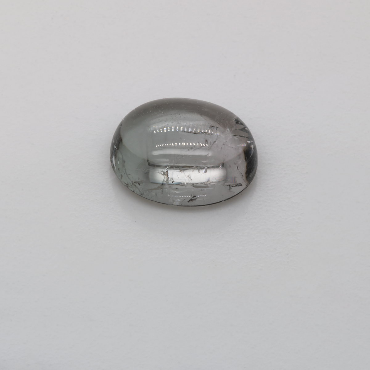 Turmalin - grau, oval, 8,7x7mm, 2,11 ct, Nr. TR99107