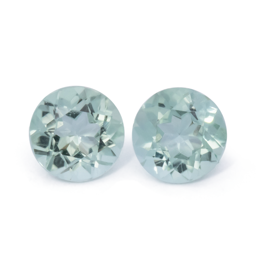 Tourmaline Pair - green, round, 4.5x4.5 mm, 0.71 ct, No. TR991089
