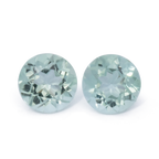 Tourmaline Pair - green, round, 4.5x4.5 mm, 0.71 ct, No. TR991089
