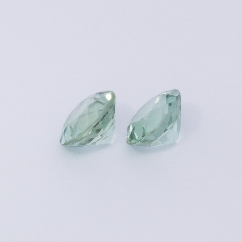 Tourmaline Pair - green, round, 4.5x4.5 mm, 0.71 ct, No. TR991089