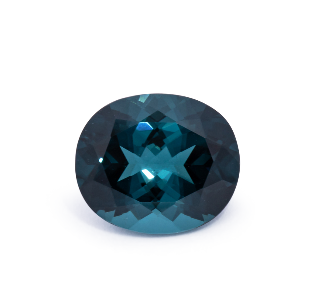 Tourmaline - blue, oval, 10.4x9 mm, 3.53 ct, No. TR991093