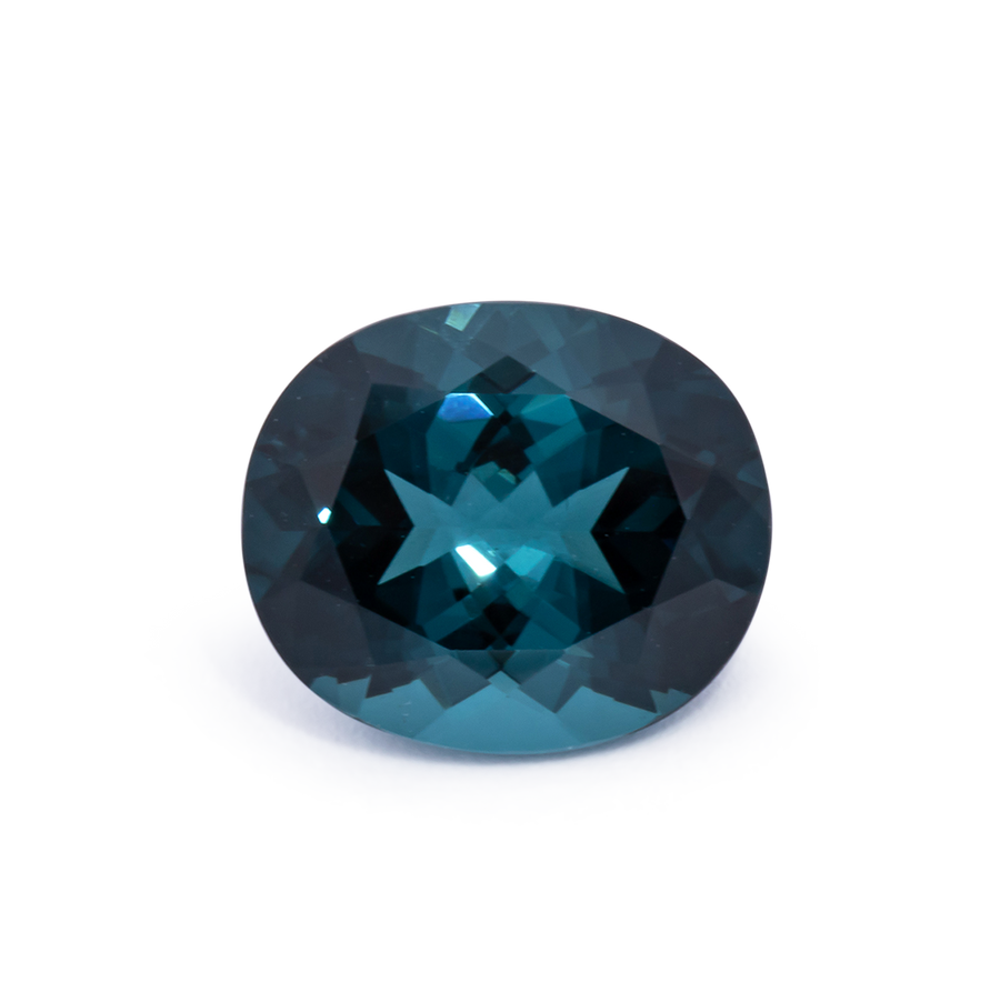 Tourmaline - blue, oval, 10.4x9 mm, 3.53 ct, No. TR991093