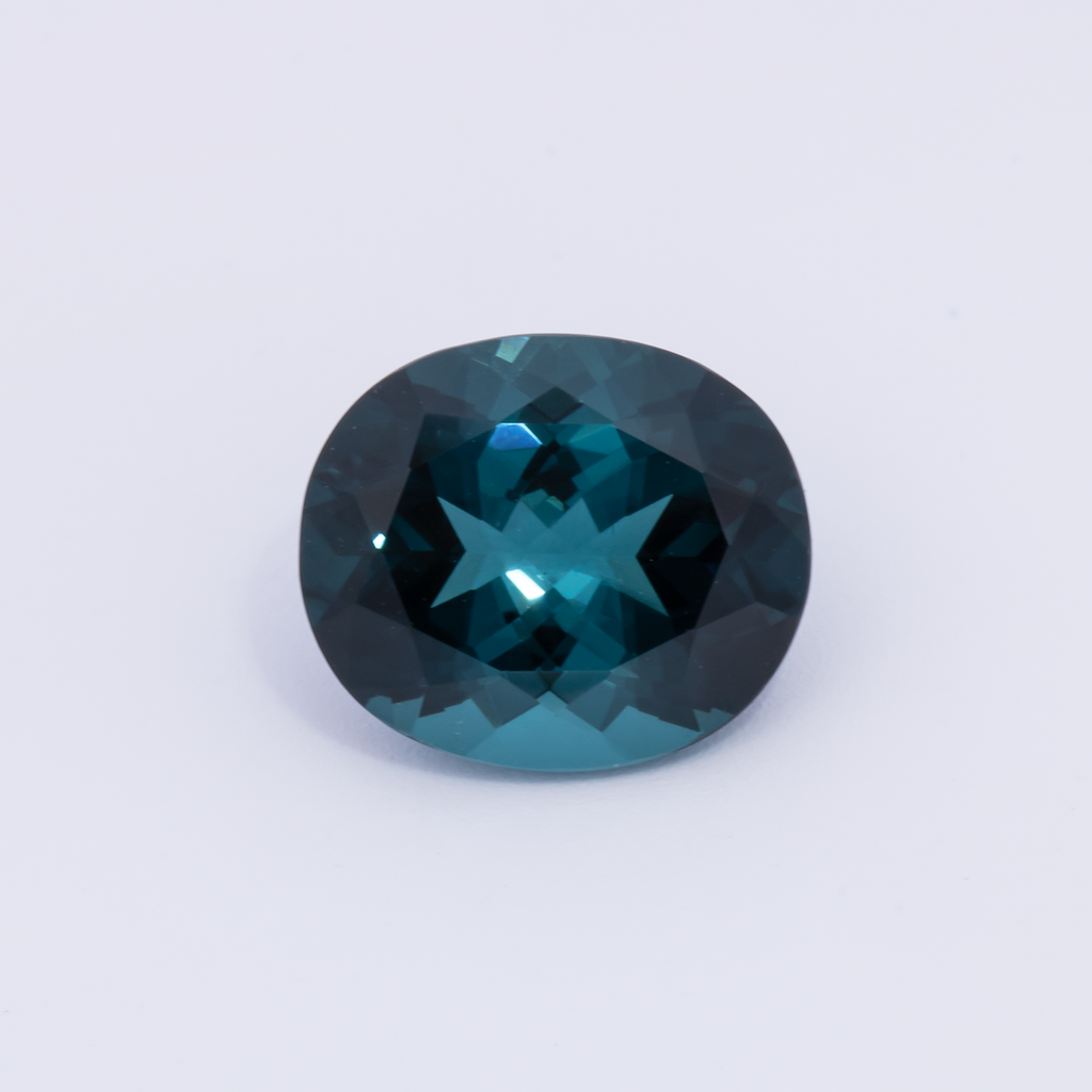Tourmaline - blue, oval, 10.4x9 mm, 3.53 ct, No. TR991093