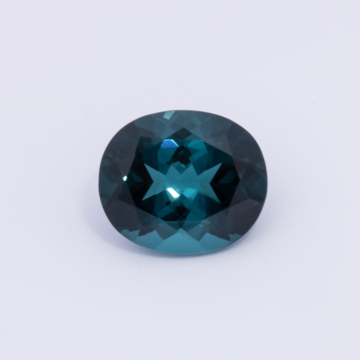 Tourmaline - blue, oval, 10.4x9 mm, 3.53 ct, No. TR991093
