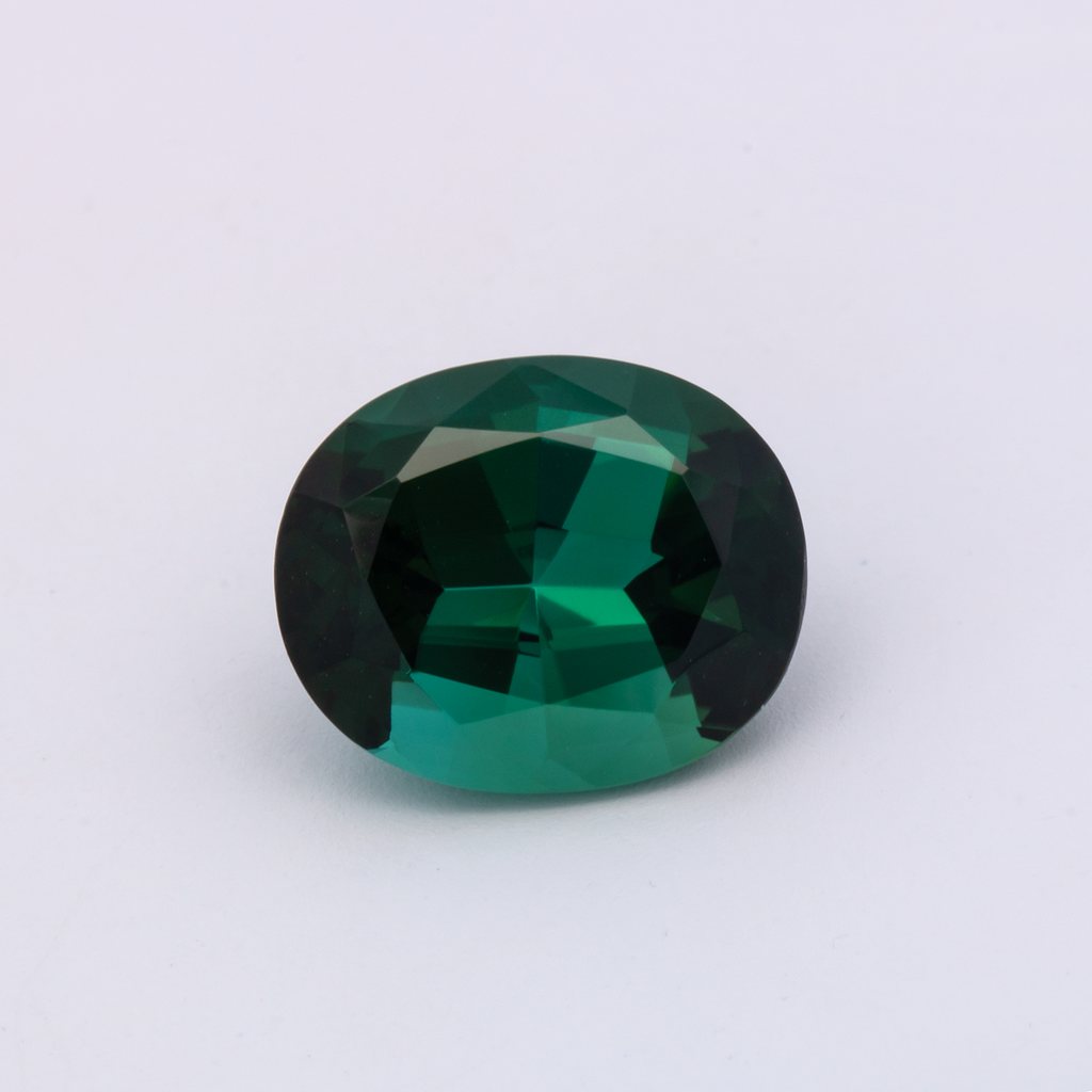 Turmalin - grün, oval, 12.9x10.6 mm, 6.72 ct, Nr. TR991107