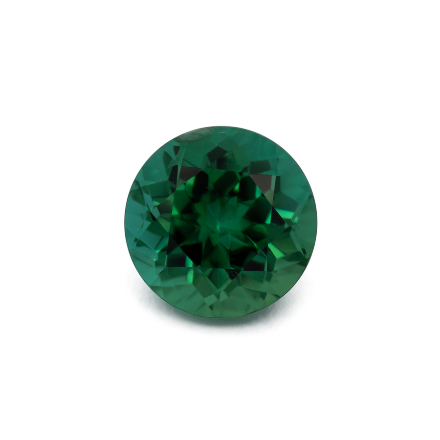 Turmalin - grün, rund, 7.1x7.1 mm, 1.62 ct, Nr. TR991131