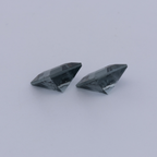 Turmalin Paar - grau, rechteck, 5.5x5.5 mm, 1.58 ct, Nr. TR991133