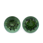 Tourmaline Pair - green, round, 6.5x6.5 mm, 2.09 ct, No. TR991139