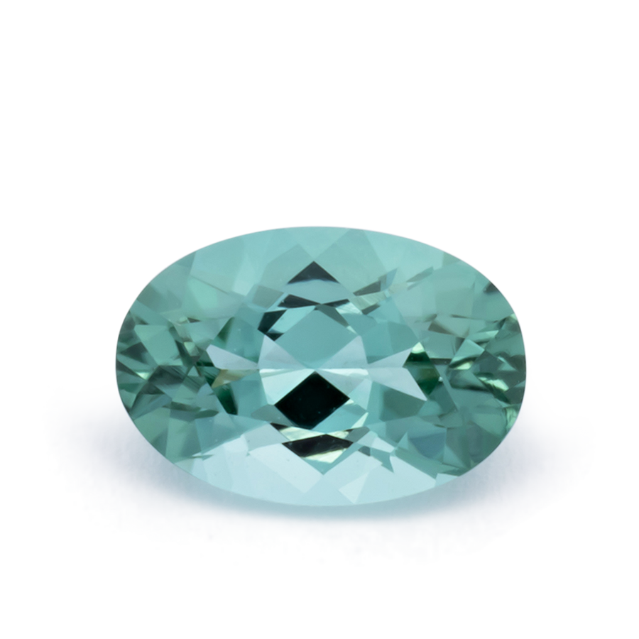 Turmalin - grün, oval, 5x3 mm, 0.20 - 0.25 ct, Nr. TR991148