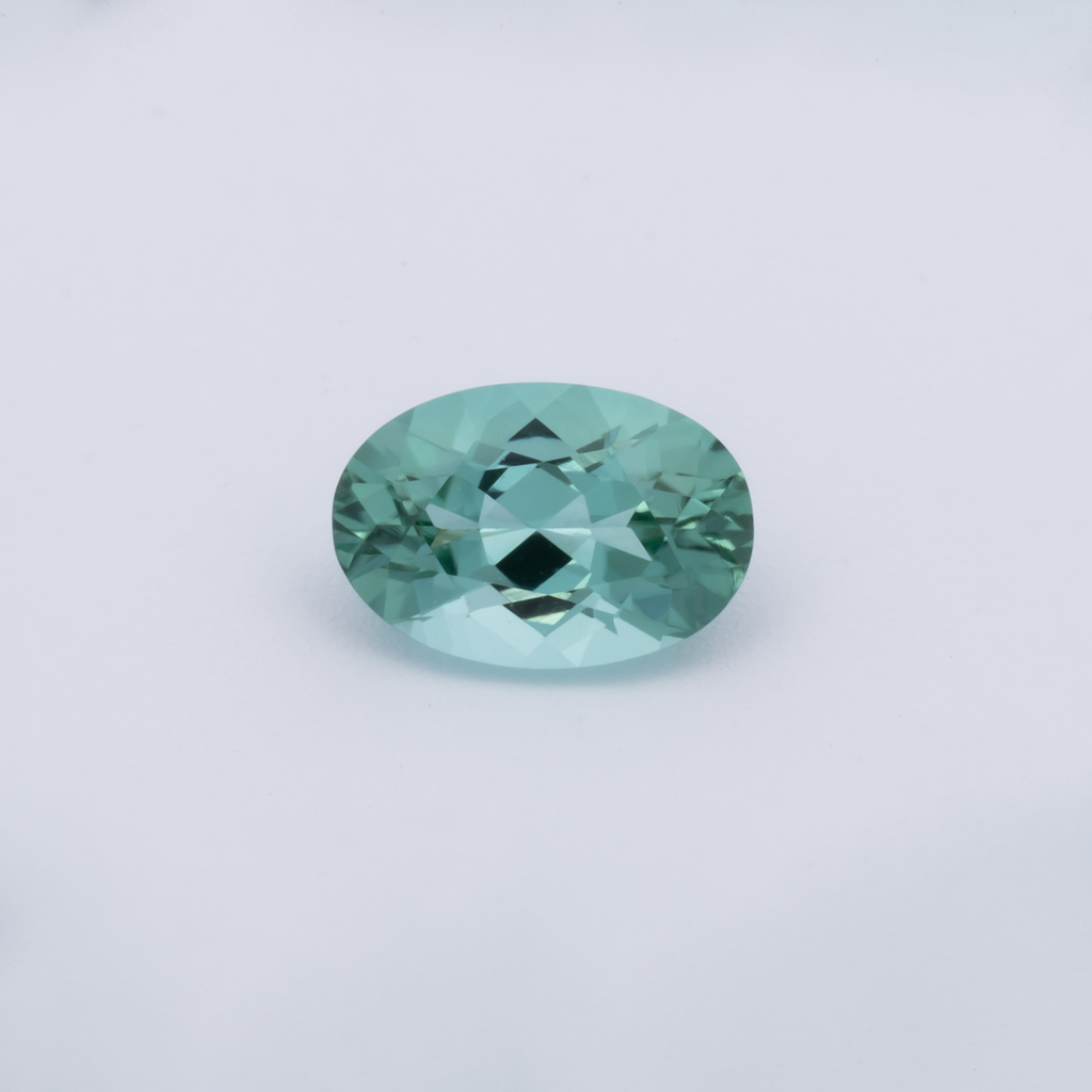 Turmalin - grün, oval, 5x3 mm, 0.20 - 0.25 ct, Nr. TR991148