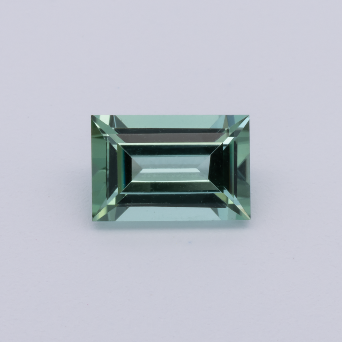 Tourmaline - green, baguette, 6x4 mm, 0.50 - 0.59 ct, No. TR991155