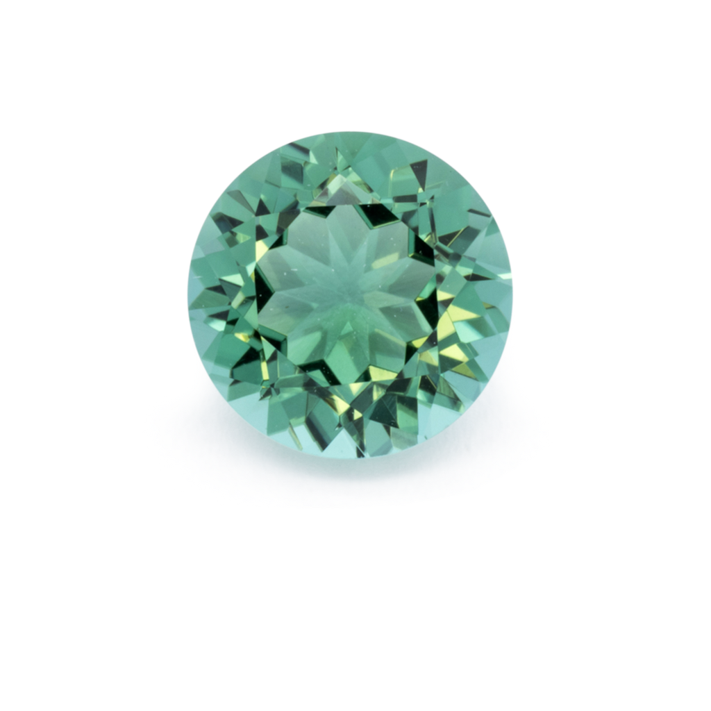 Turmalin - grün, rund, 5.5x5.5 mm, 0.58  0.65 ct, Nr. TR991188