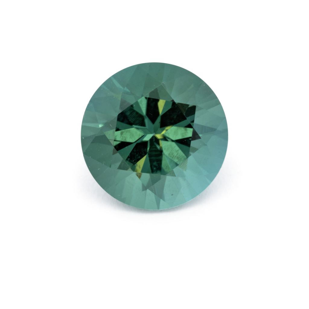 Turmalin - grün, rund, 6.5x6.5 mm, 1.02 ct, Nr. TR991194