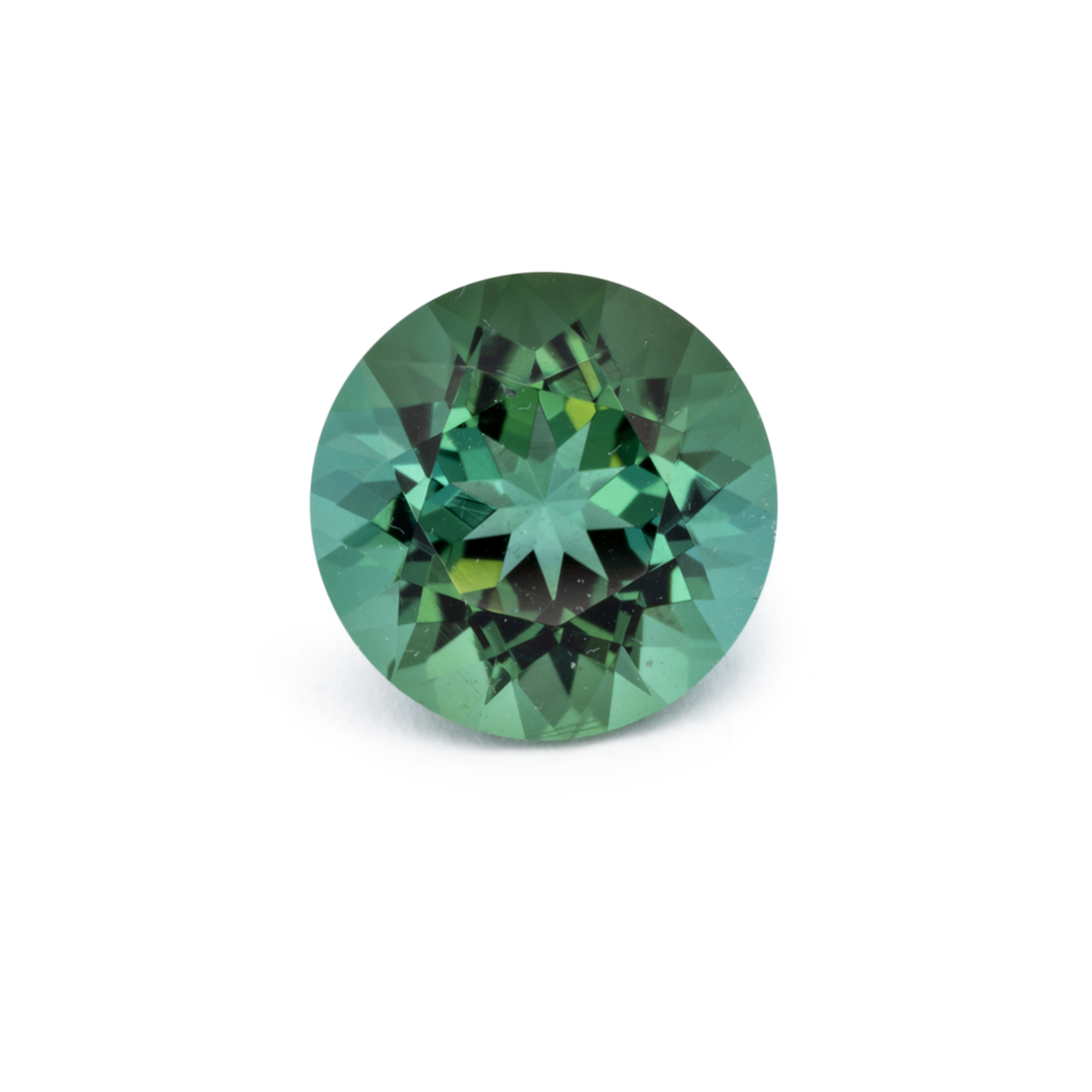 Turmalin - grün, rund, 6.5 x 6.5 mm, 0.90 - 1.02 - ct, Nr. TR991199