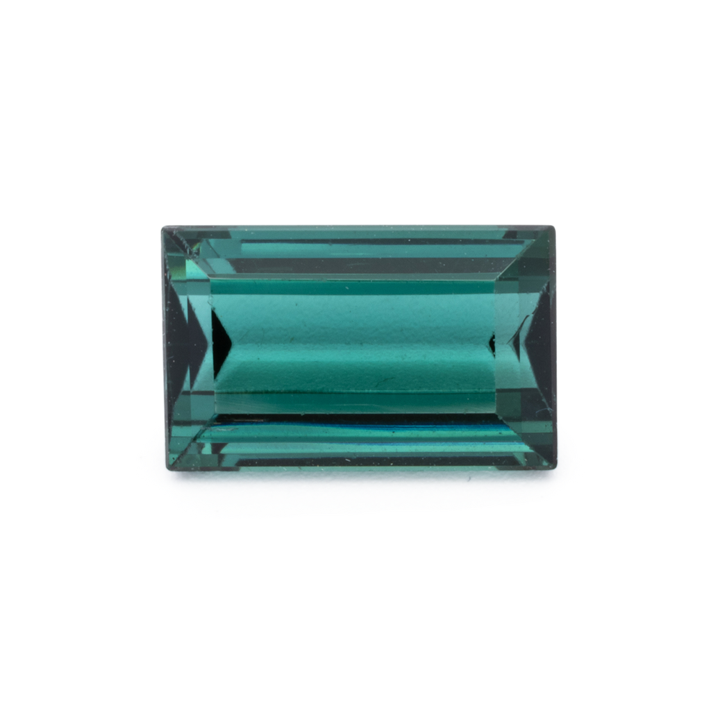 Tourmaline - green & blue, baguette, 10.1x6.3 mm, 2.29 ct, No. TR991206