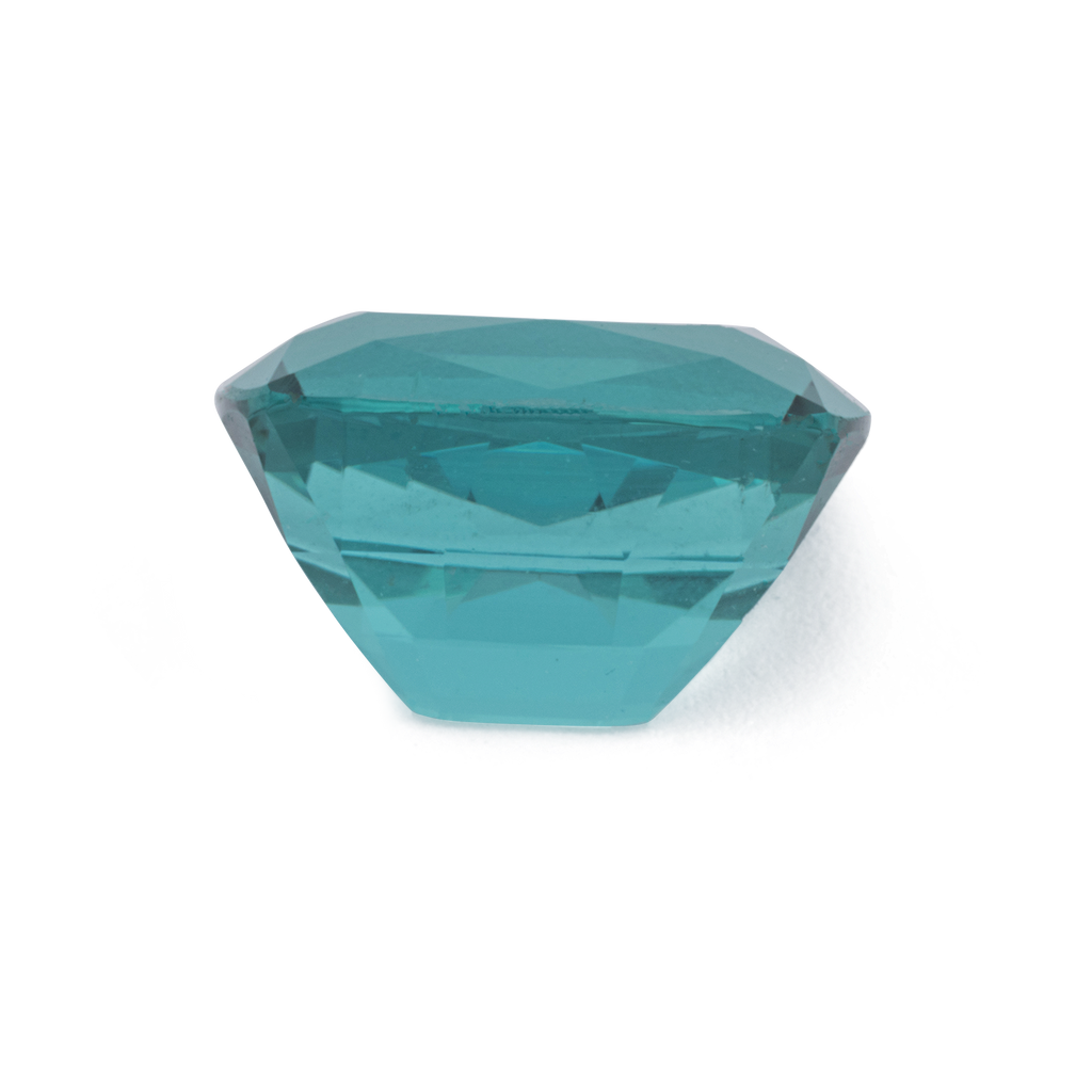Tourmaline - green & blue, cushion, 7.6x6.6 mm, 1.65 ct, No. TR991222