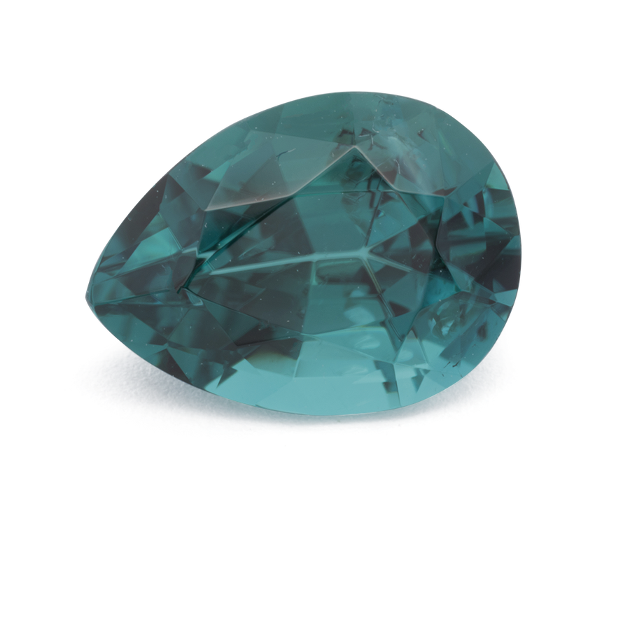 Turmalin - grün & blau, birnform, 8.8x6.4 mm, 1.47 ct, Nr. TR991224