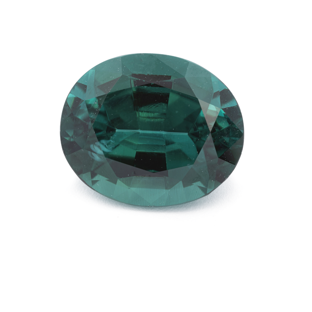 Turmalin - grün & blau, oval, 9.9x8.2 mm, 2.75 ct, Nr. TR991225