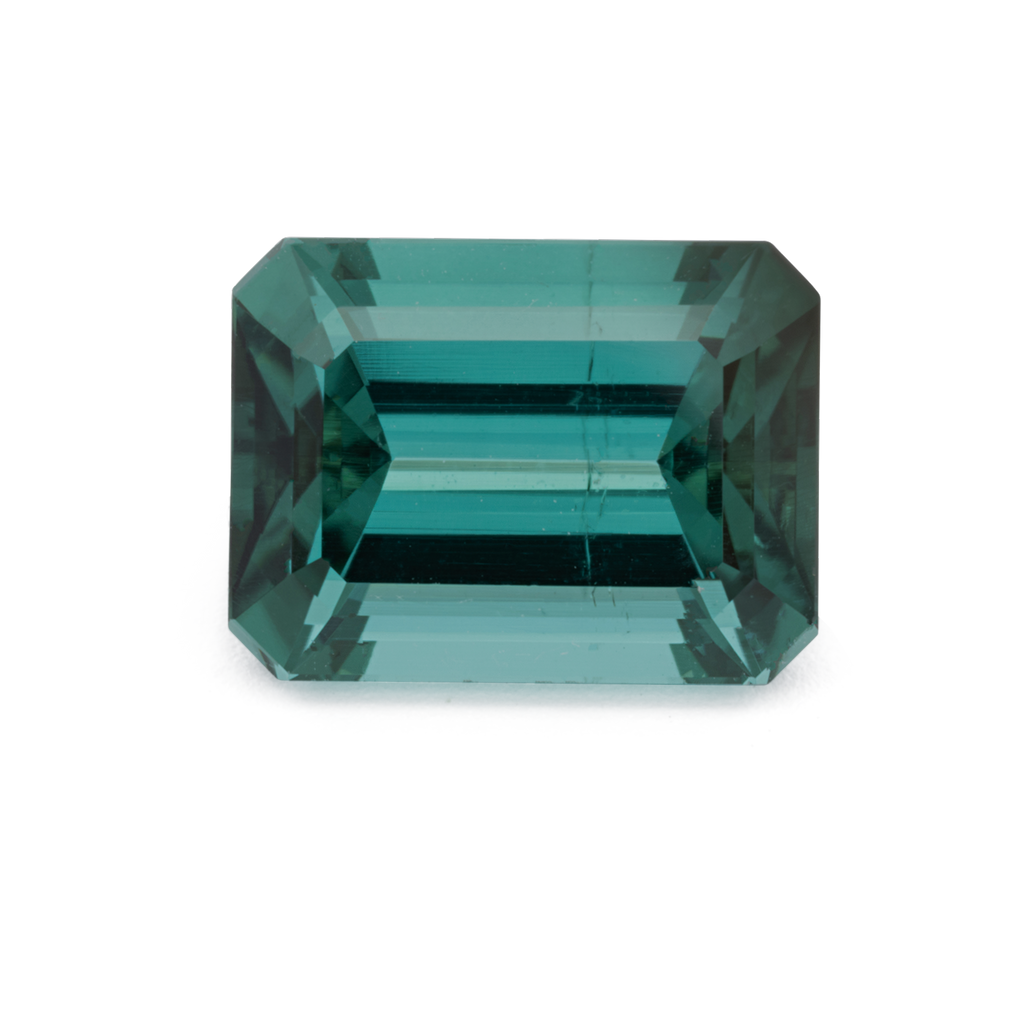 Tourmaline - green & blue, octagon, 8.1x6.1 mm, 1.76 ct, No. TR991226