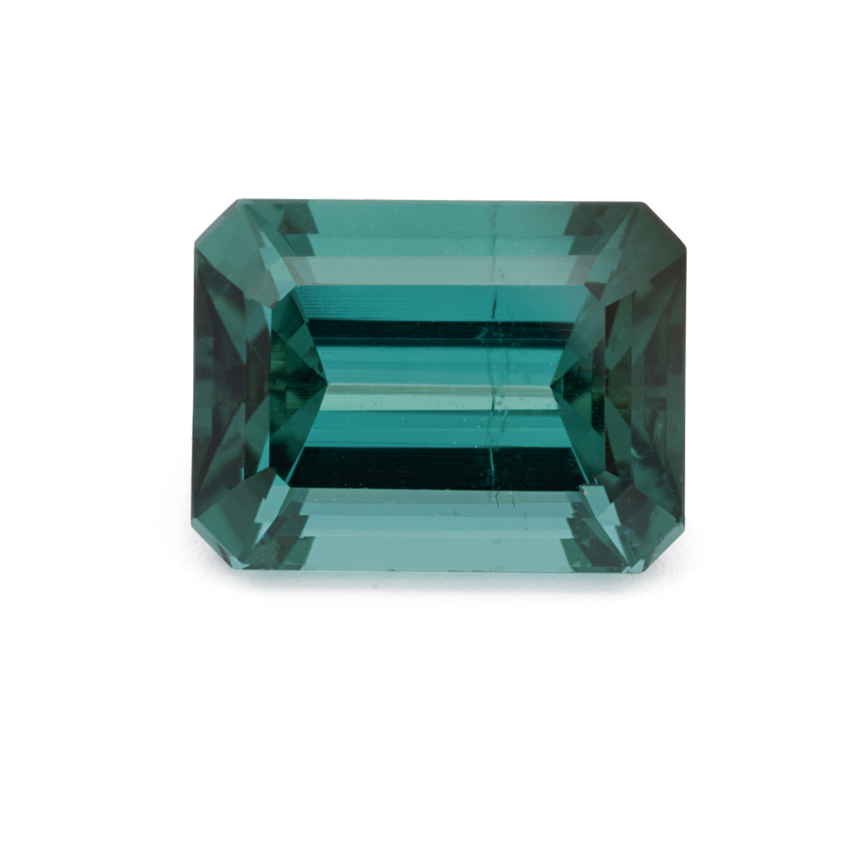 Tourmaline - green & blue, octagon, 8.1x6.1 mm, 1.76 ct, No. TR991226