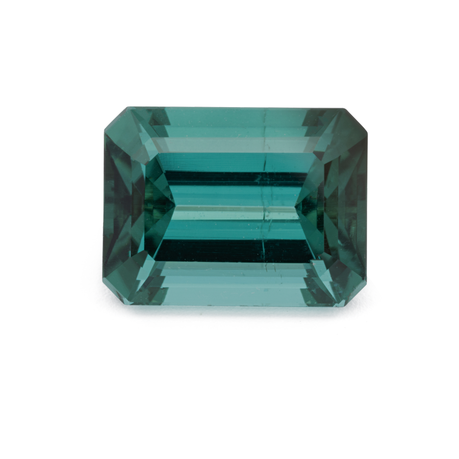 Turmalin - grün & blau, achteck, 8.1x6.1 mm, 1.76 ct, Nr. TR991226