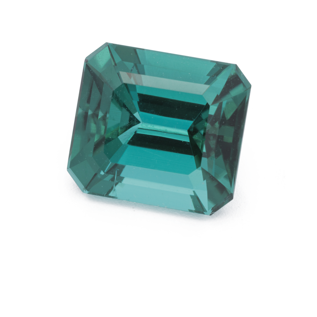 Turmalin - grün & blau, achteck, 7.6x6.8 mm, 1.97 ct, Nr. TR991228