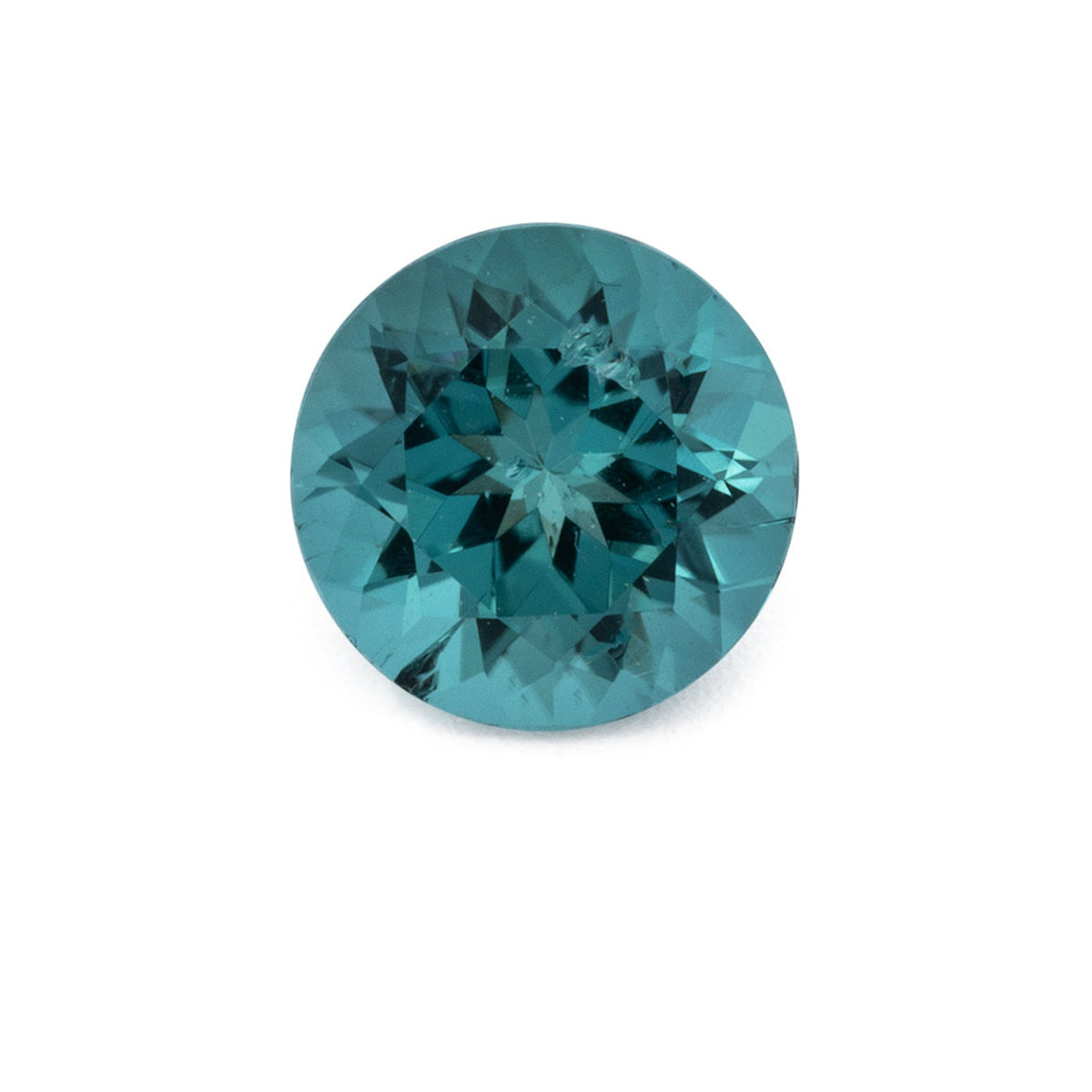 Tourmaline - green & blue, round, 5.3x5.3 mm, 0.60 ct, No. TR991229