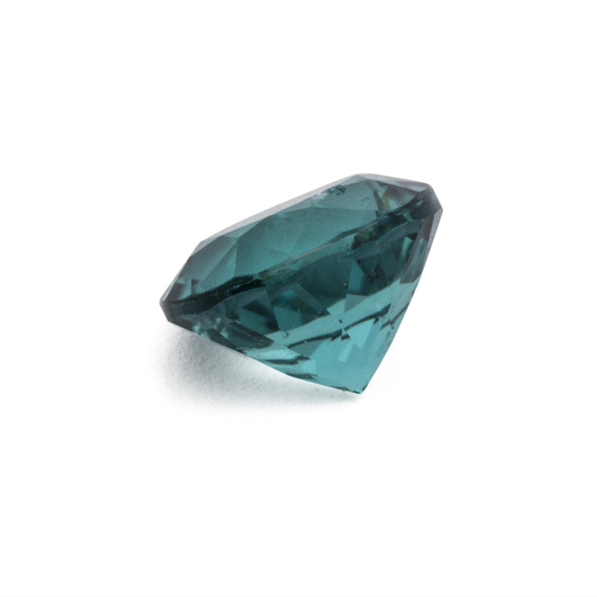 Tourmaline - green & blue, round, 5.3x5.3 mm, 0.60 ct, No. TR991229