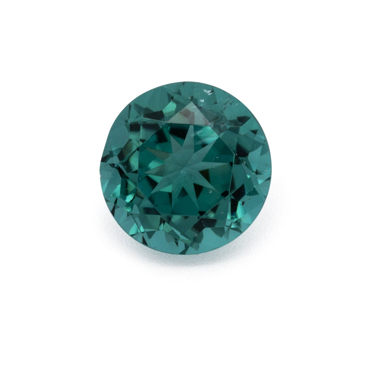 Tourmaline - green & blue, round, 6.1x6.1 mm, 0.93 ct, No. TR991239
