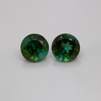 Tourmaline Pair - green, round, 6x6 mm, 1.69 ct, No. TR99392