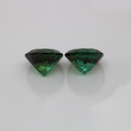 Tourmaline Pair - green, round, 6x6 mm, 1.69 ct, No. TR99392