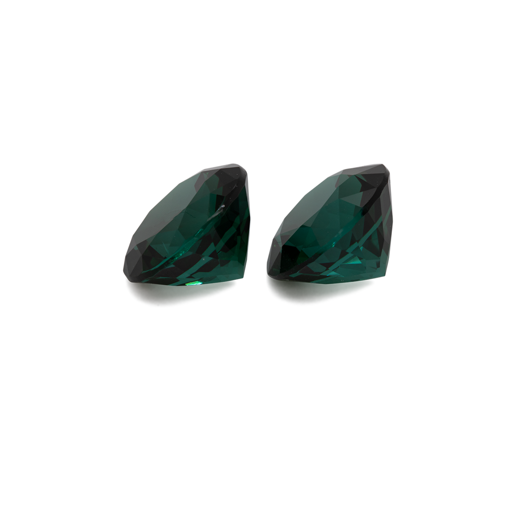Tourmaline Pair - green, round, 9x9 mm, 5.77 ct, No. TR99808