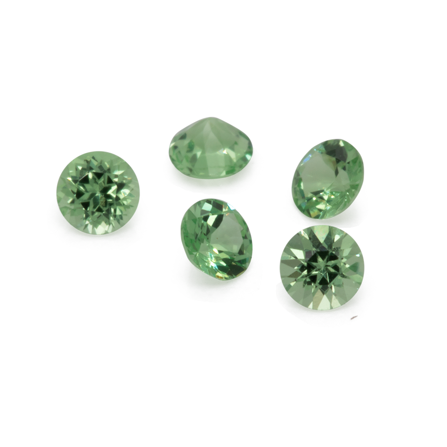 Tsavorit - grün, rund, 2x2 mm, 0,033-0,045 ct, Nr. TS29001
