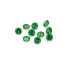 Tsavorit - grün, rund, 3x3 mm, 0.11-0.14 ct, Nr. TS33004