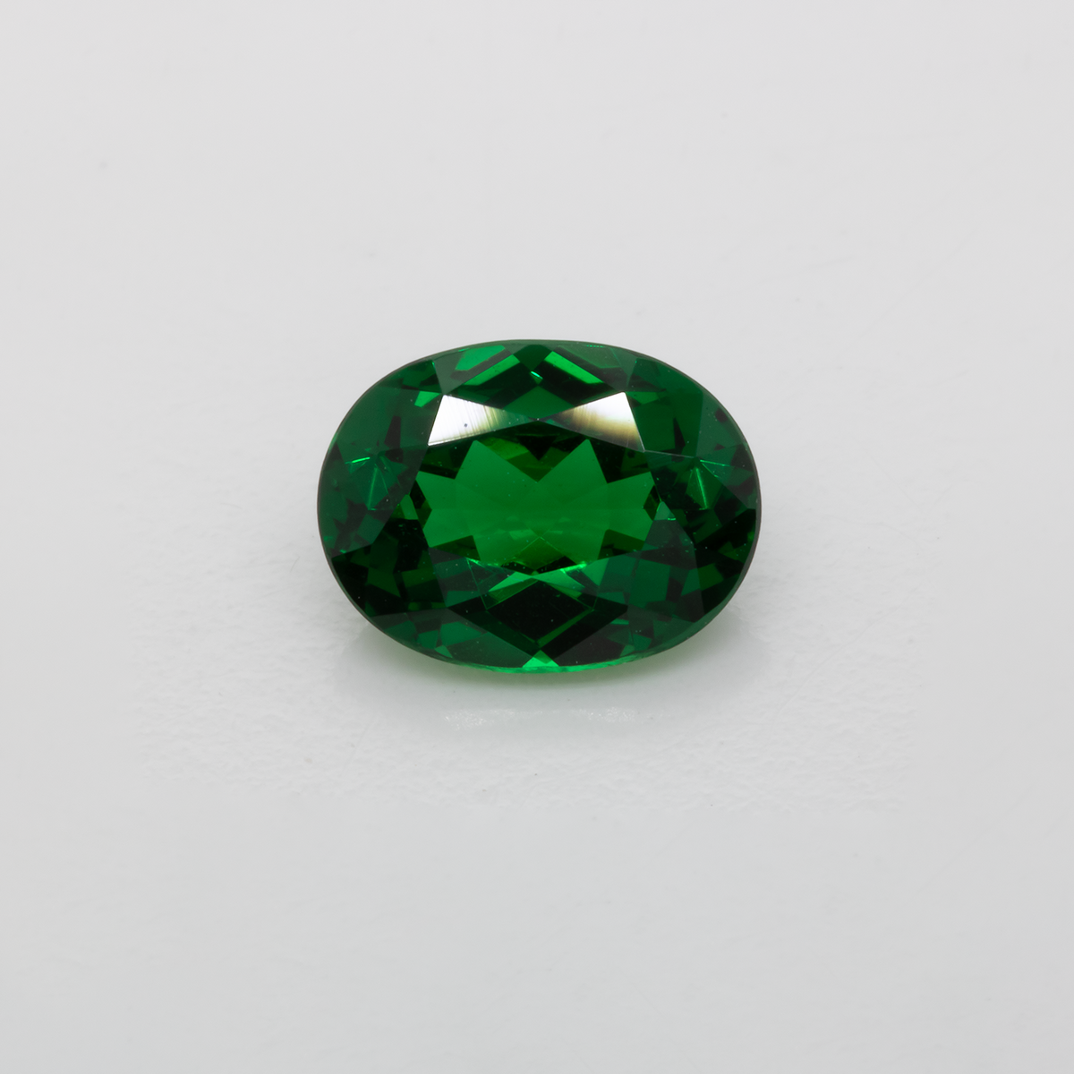 Tsavorite - green, oval, 8x6 mm, 1.47 ct, No. TS91007
