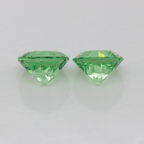 Tsavorite Pair - green, round, 3.3x3.3 mm, 0.33 ct, No. TS91015
