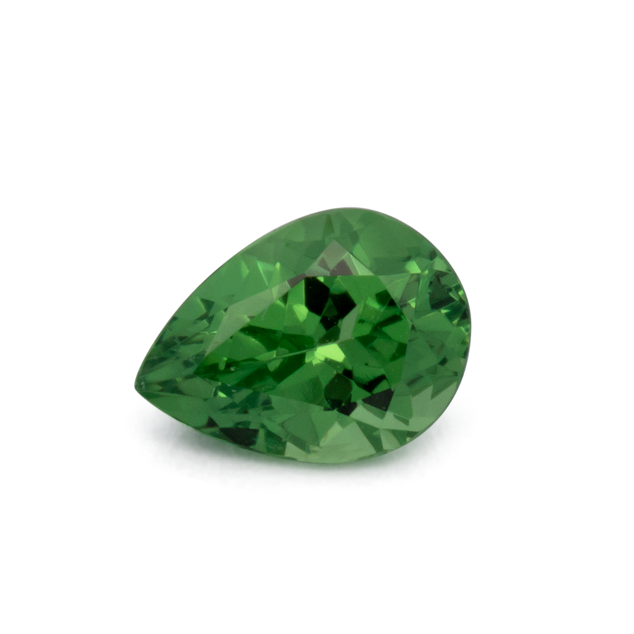 Tsavorit - grün, birnform, 6.8x5 mm, 0.79 ct, Nr. TS91023