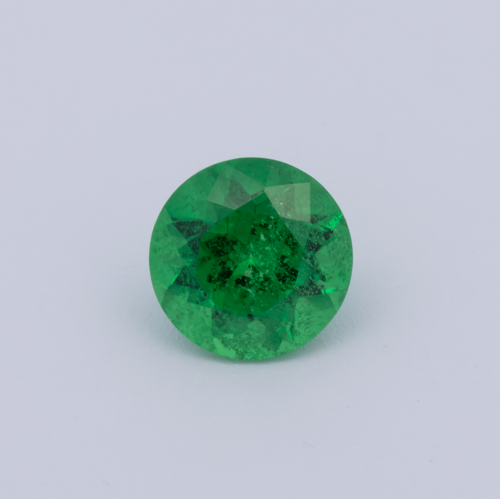 Tsavorit - grün, rund, 5.5x5.5 mm, 0.80 ct, Nr. TS91026