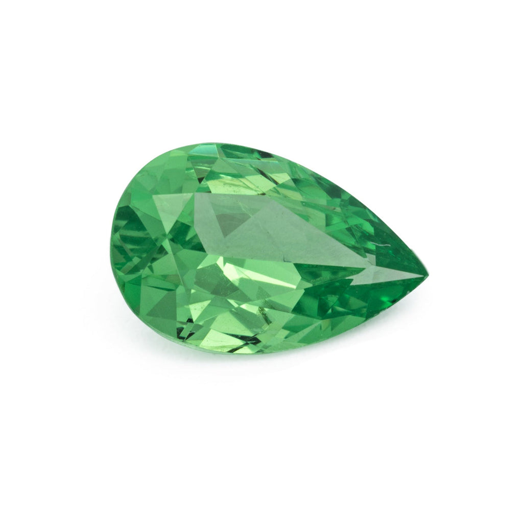 Tsavorit - grün, birnform, 8.5x5.5 mm, 0.99 ct, Nr. TS91055