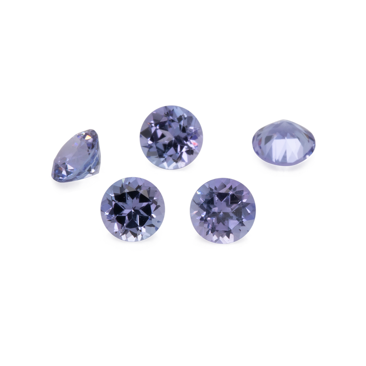 Tanzanite - A, round, 3x3 mm, 0.09-0.15 ct, No. TZ36001