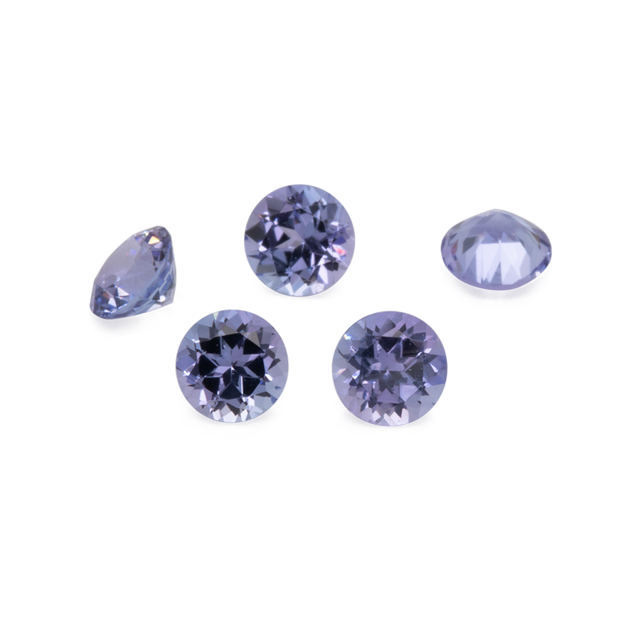 Tanzanite - A, round, 3x3 mm, 0.09-0.15 ct, No. TZ36001