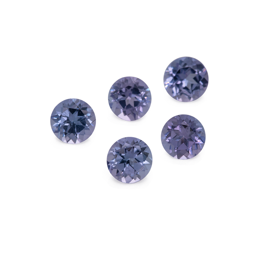 Tanzanite - blue, round, 3.5x3.5 mm, 0.15-0.24 ct, No. TZ37002