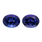 Tansanit Paar - AAA, oval, 11x9 mm, 7.53 ct, Nr. TZ99019