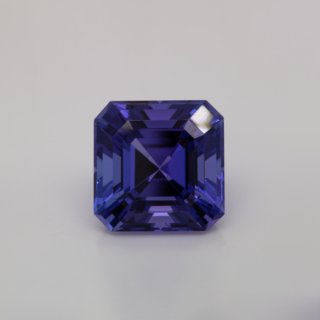 Tansanit - AAA, asscher, 10x10 mm, 5.62 ct, Nr. TZ99025