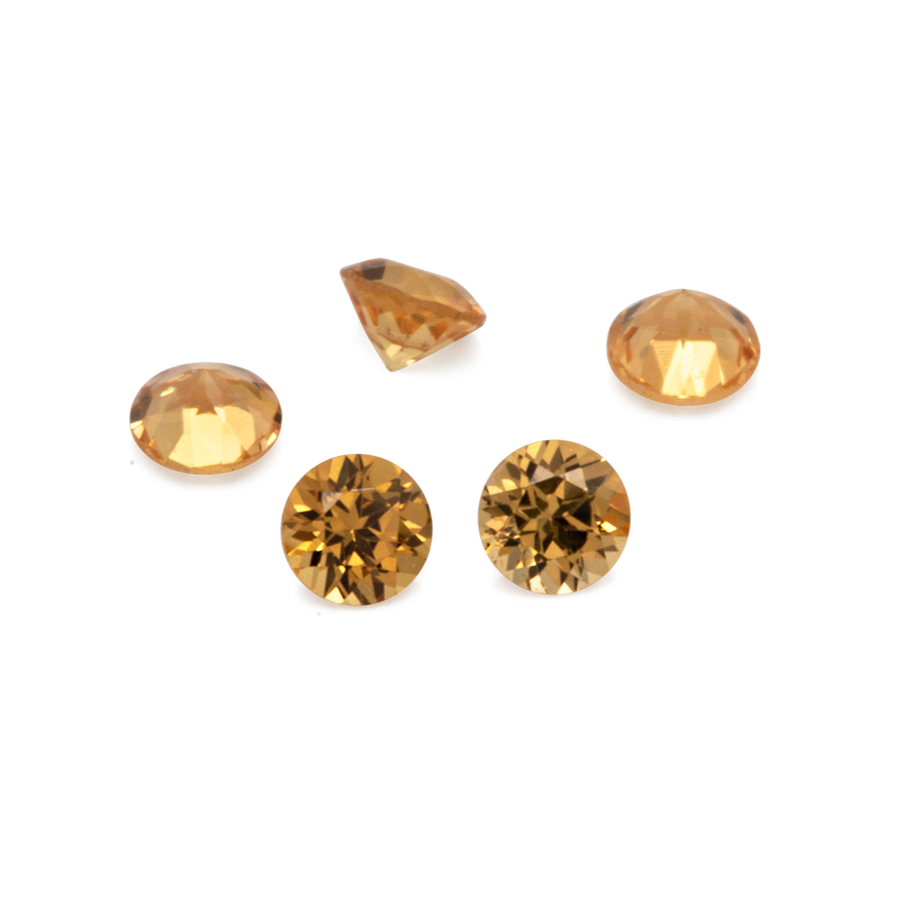 Saphir - gelb, rund, 1,5x1,5 mm, ca. 0,016 ct, Nr. XSR11145