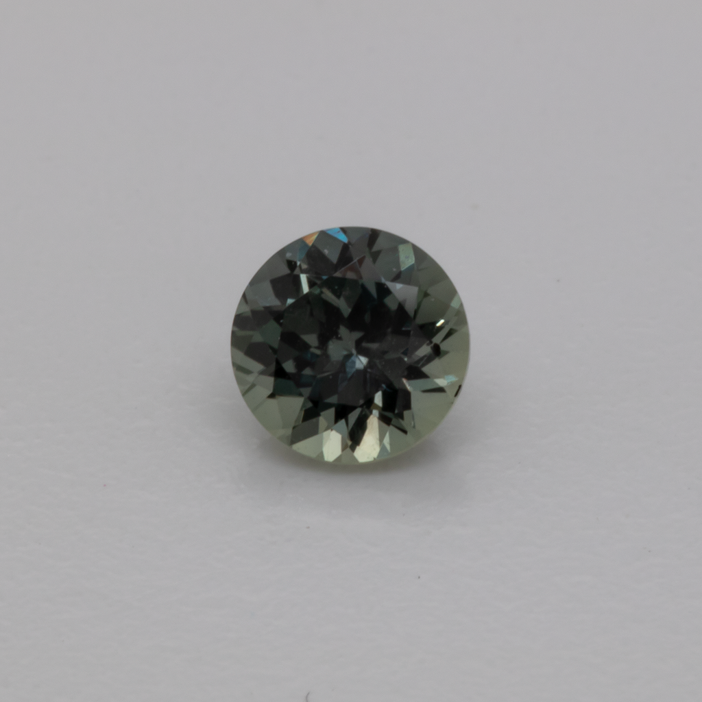 Saphir - grau, rund, 4x4 mm, 0.32 ct, Nr. XSR11219