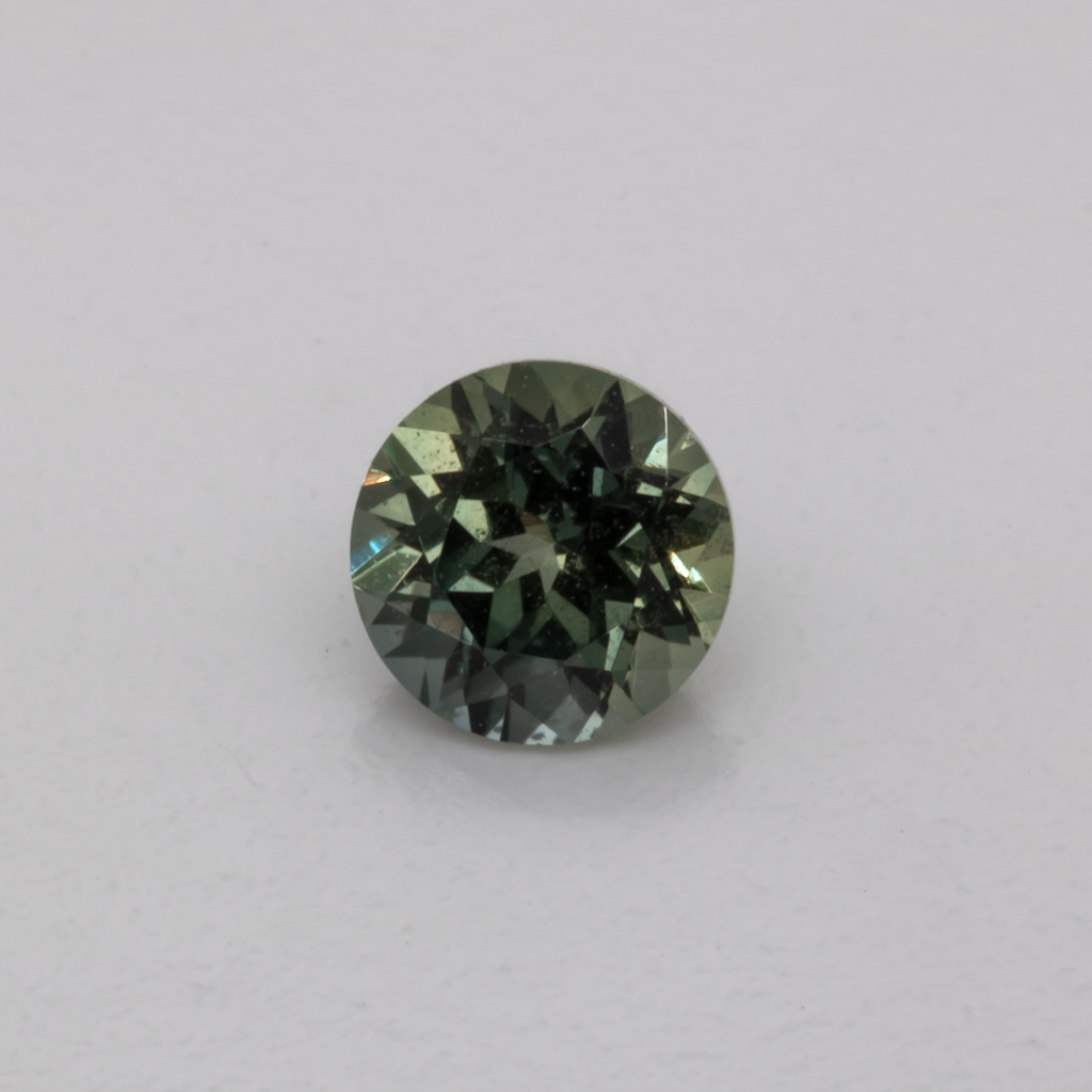 Sapphire - green, round, 4.1x4.1 mm, 0.33 ct, No. XSR11225